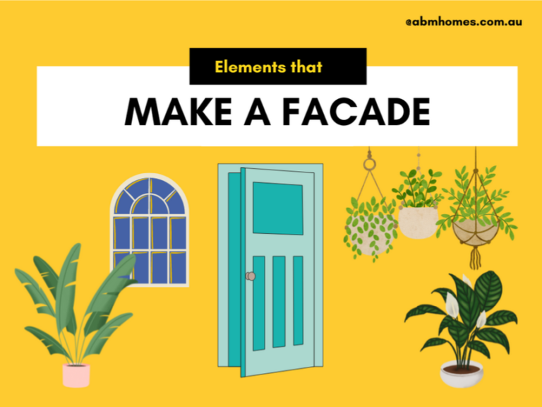 Elements that make a facade - abm homes