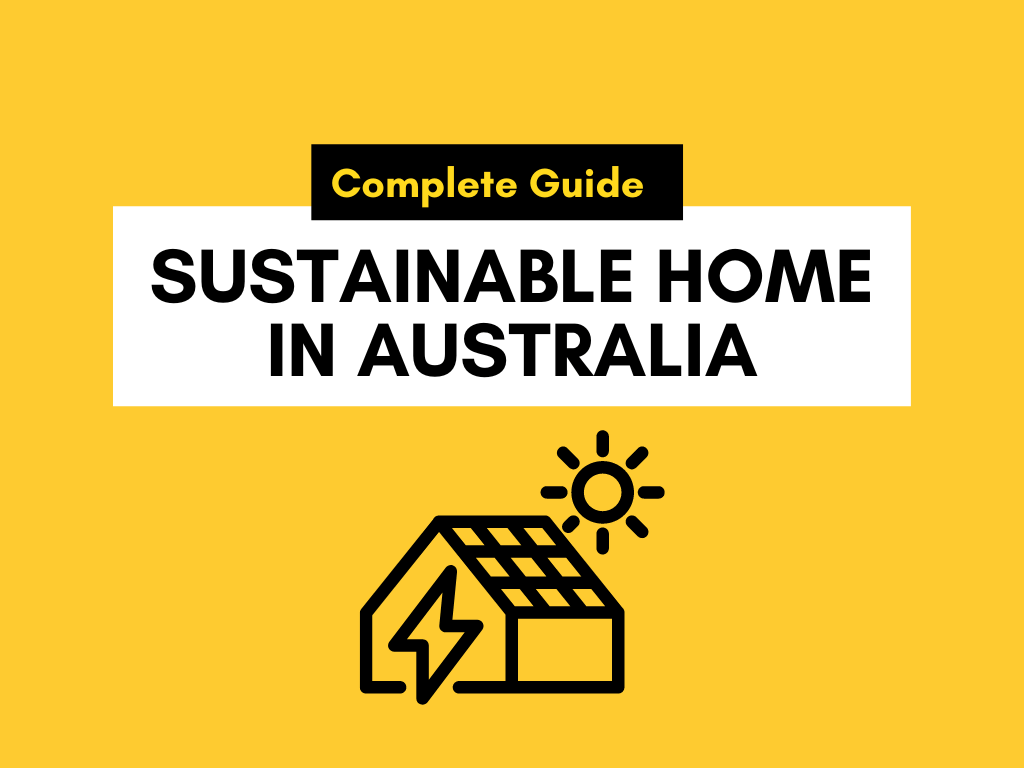 Graphic showing sustainable homes in Australia