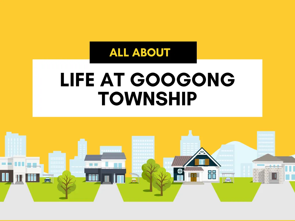 graphic image showing life at googong