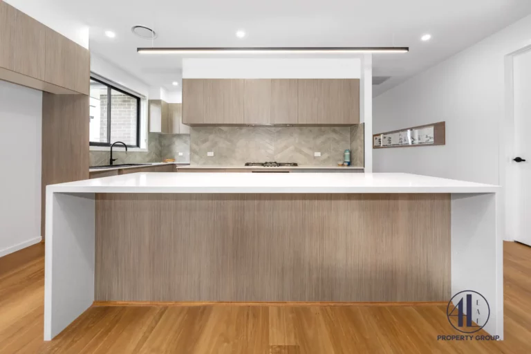 Googong display home kitchen and living space