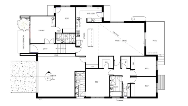 Floor plan of lot 1465 Googong ABM Homes Australia
