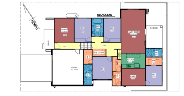 lot 1526 floor paln - home builders canberra