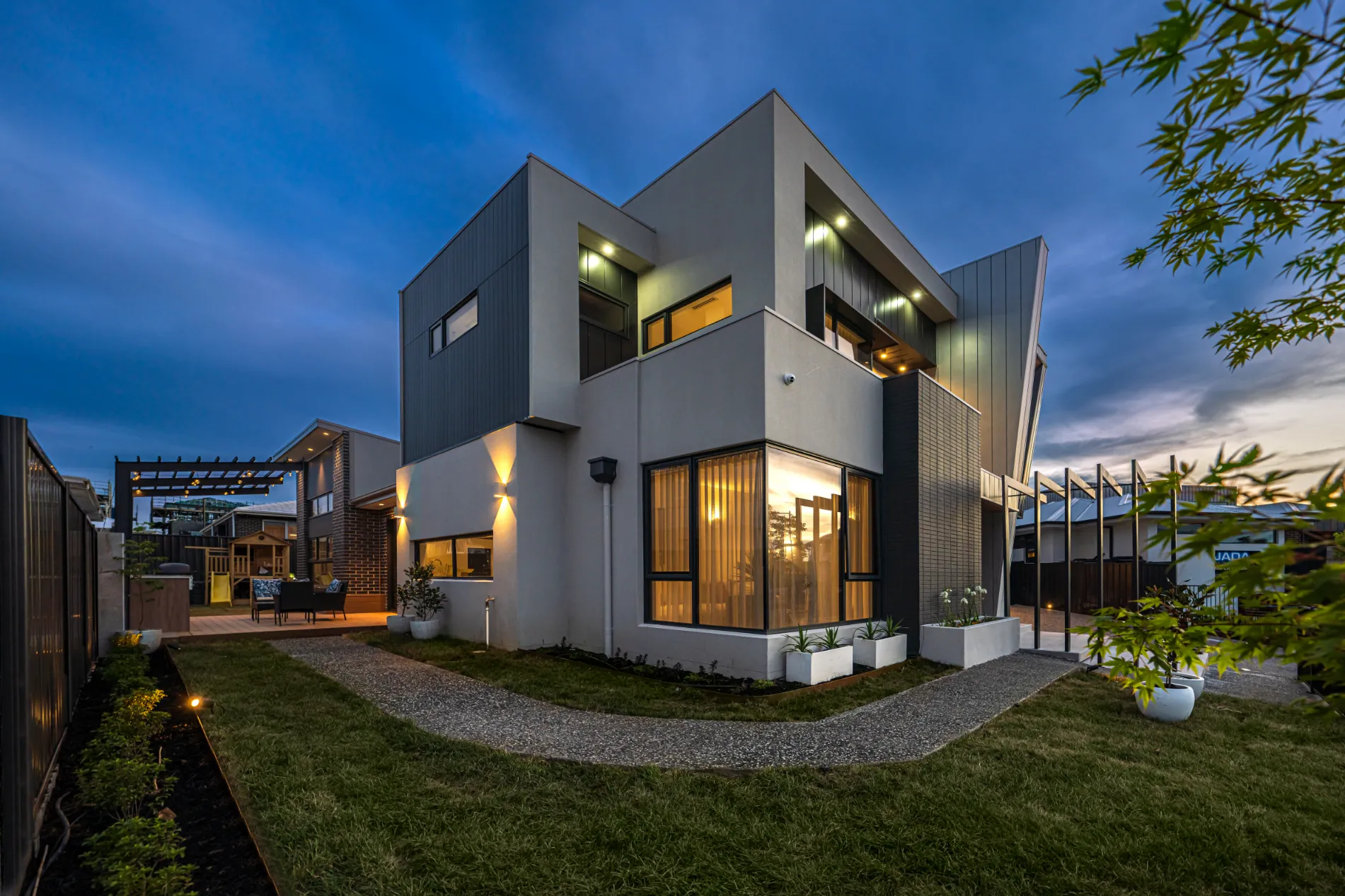 ABM Homes Whitlam Premium Luxury Property Side View - home builders canberra