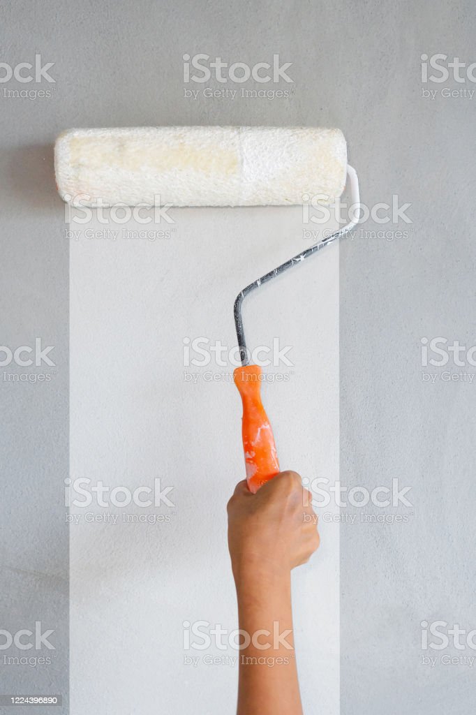 Steps to decorate the interior of the building by painting on a concrete wall
