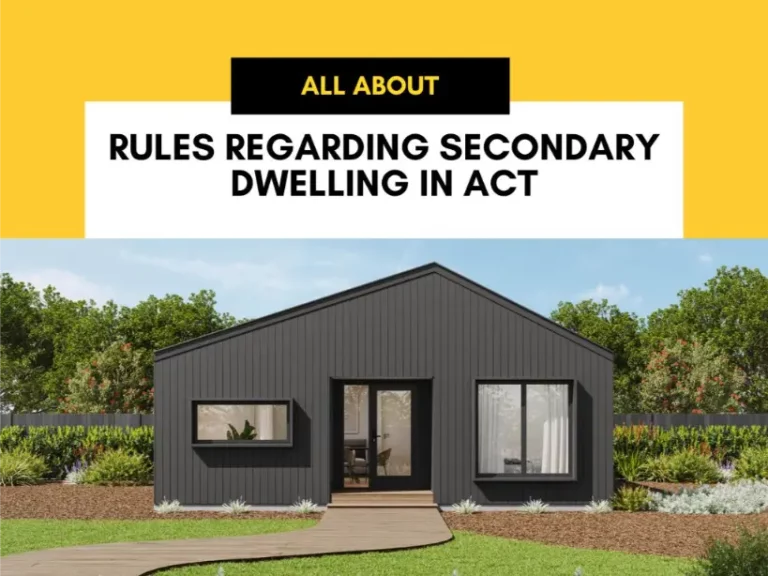 Rules regarding Secondar Dwelling in ACT