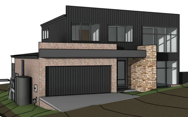 3d image of front side of house at taylor